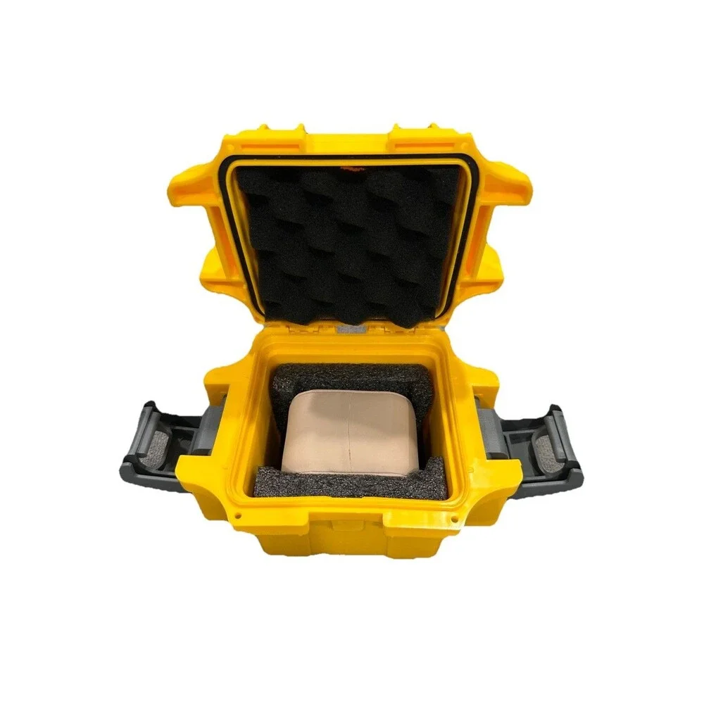 Invicta Yellow Waterproof Watch Storage Case Box 7” x 5” x 5”